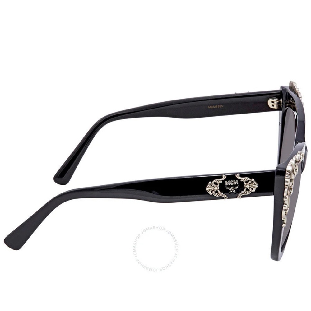 RARE MCM Black Sunglasses with Silver Detailing - Picture 4 of 16